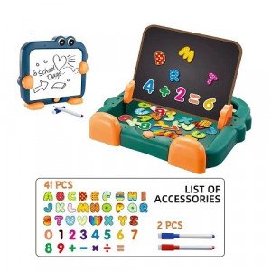 Whiteboard Children's Game with Magnetic Puzzle, English Numbers and Letters