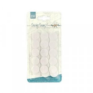 White Adhesive Circles Velcro