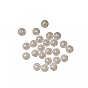White Pearl Round 24 Pieces Small 