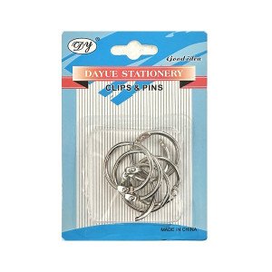 Round Iron Rings 6 Pieces, 25 mm