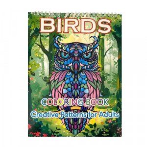 Coloring Book For Adults Wirebound Birds