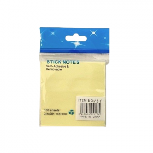 Stick Notes Yellow 76x76 mm