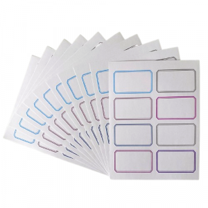 8 Name Tags With Frame 10 Sheets
