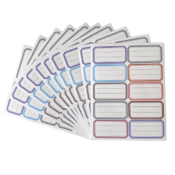 10 Name Tags Two Line With Frame 10 Sheets