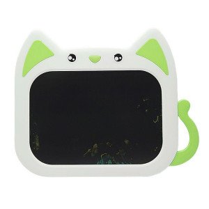 Children's LCD Blackboard 12 Inches Cat Frame With Pen MultiColor