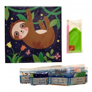 Crystal Coloring Board With Tools Sloth