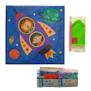 Crystal Coloring Board With Tools Rocket