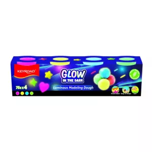 Modeling Clay 4 Colors Glow in the Dark KEYROAD 300 Grams