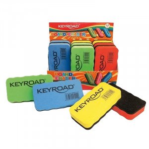 Whiteboard Eraser Magnetic Small KEYROAD Assorted Colors