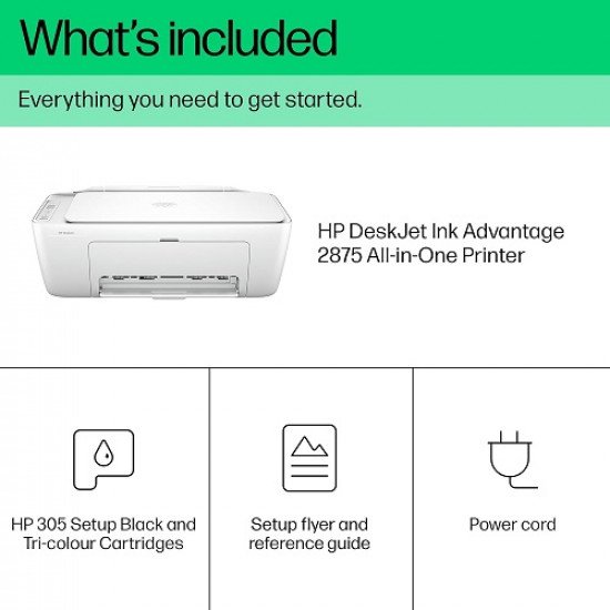 طابعة دسك جيت ملونه لاسلكي 3 في 1 hp-2875