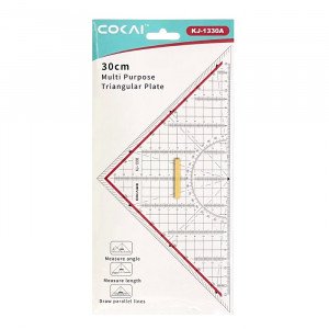 Aristotle's Triangle Clear Plastic Multi-Purpose 30 cm COKAI