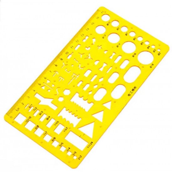 شبلونة هندسية اشكال كهرباء 18.5×10 سم كوكاي