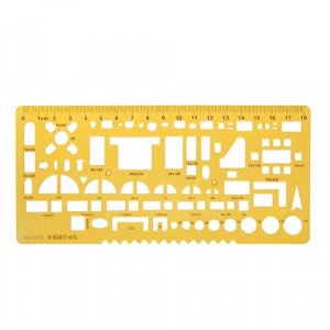 Geometric Template, Furniture Shapes, 19 x 9 cm, COKAI