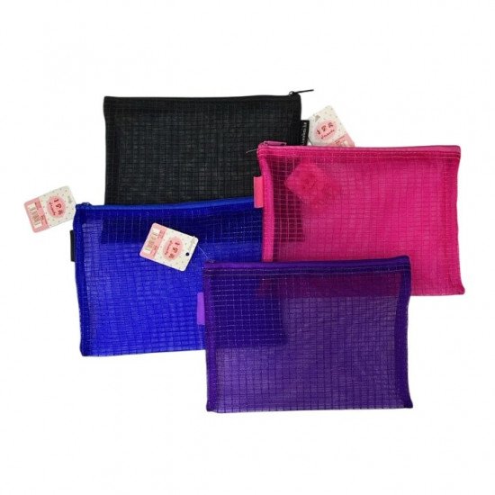 حافظة ادوات اورجنزا كاروهات بسحاب 22×16سم عدة الوان