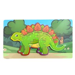 Educational Wooden Children's Toy Dinosaur Puzzle, Shape 1