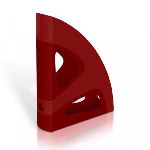 Magazine Catalog Rack MAS Plastic Burgundy