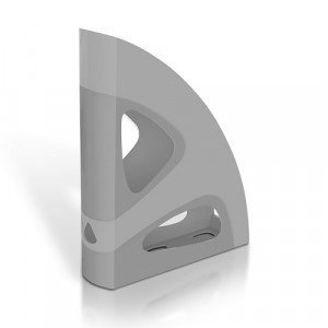  Magazine Catalog Rack MAS Plastic Gray