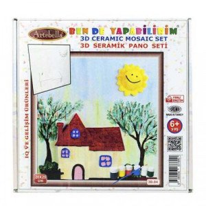 3D Ceramic Painting Set House ARTEBELLA 20 x 20cm