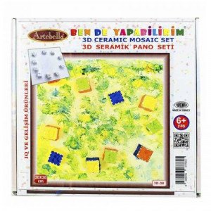 3D Ceramic Painting Set Numbers ARTEBELLA 20 x 20cm