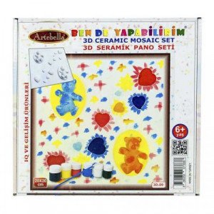 3D Ceramic Painting Set Bears ARTEBELLA 20 x 20cm