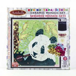 Ceramic Mosaic Set Panda ARTEBELLA 32×32 cm