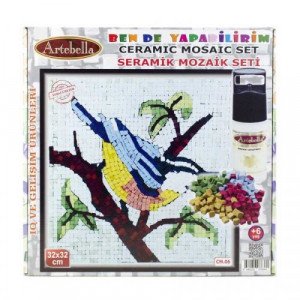 Ceramic Mosaic Set Bird ARTEBELLA 32×32 cm