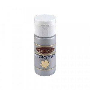 Multi Surface Acrylic Metallic Color ARTEBELLA Silver 30 ml