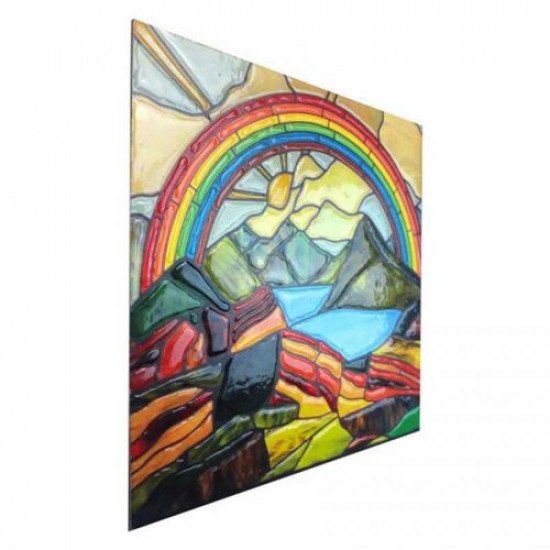 مجموعة جل الفسيفساء قوس قزح آرت بيللا 20*20 سم