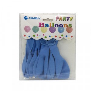 Party Balloons 8 Pcs Light Blue