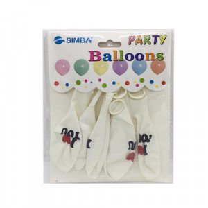 Party Balloons 6 Pcs I Love You