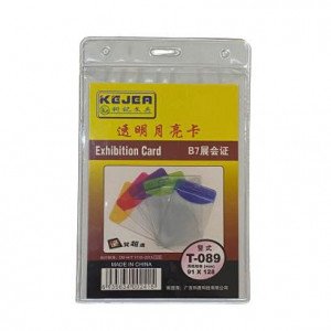  Card Holder Flexible Longitudinal 10 Pieces Transparent 91×128 mm