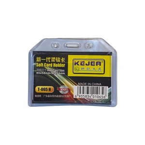  Card Holder Flexible Wide 12 Pieces Transparent 55×85 mm
