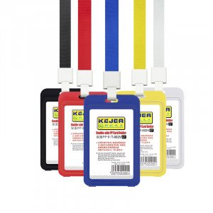  Card Holder Plastic Longitudinal 5 Pieces Several Colors 5.4×8.6 cm