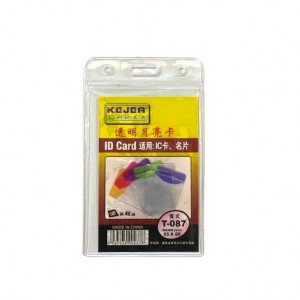  Card Holder Flexible Longitudinal 10 pieces Transparent 55×85 mm
