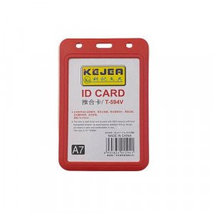  Card Holder Plastic Longitudinal One Direction 5 Pieces 74×105 mm Several Colors