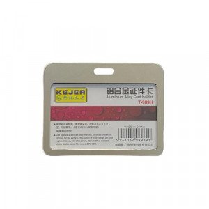  Card Holder Metal Accidental Double Sided 54×85 mm Metallic Gold and Silver