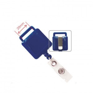 Clip Name Tag Holder Square Pull KEJEA Blue