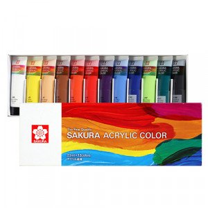 Acrylic Color SAKURA 12 Color 20 ml