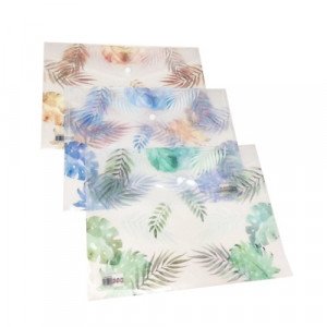  File Bags with Button Click Transparent Trees Shape 
