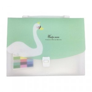 Documents Cover with Luck and Handel 12 Pocket Transparent Animals Shape 