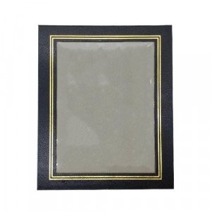 Photo Frame A4 Leather Gold Frame 