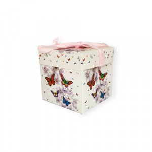 Gift Box Paper 10x10 cm Butterflies