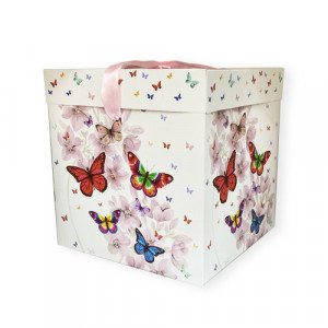 Gift Box Paper 22x22 cm Butterflies