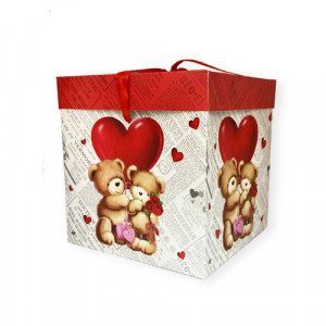 Gift Box Paper 22x22 cm Bear