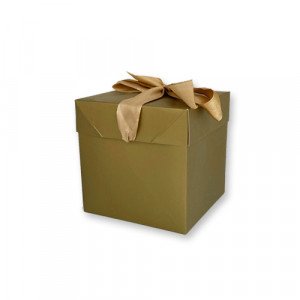 Gift Box Paper 10x10 cm Gold