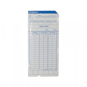 Card for Time Recorder 100 PC COMIX F3505