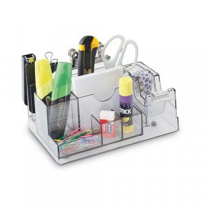Desk Organizer with Tape Dispenser MAS Plastic Transparent