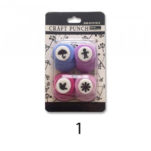 A set punches in several shapes 4 pieces small