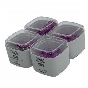 Boxes of Push Pins, Binder Clips, and Paper Clips MAS Purple