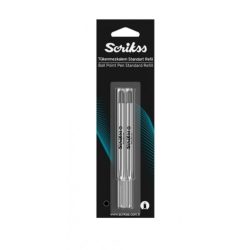  Refill BallPoint Standard Black Color 2 Pieces SCRIKSS